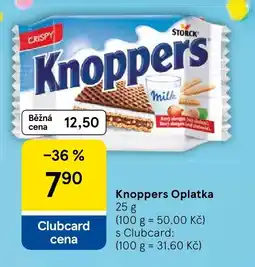 Tesco Knoppers Oplatka nabídka