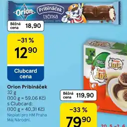 Tesco Orion Pribináček nabídka
