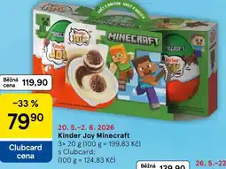 Tesco Kinder Joy Minecraft nabídka