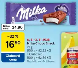 Tesco Milka Choco Snack nabídka