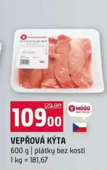 Terno VEPŘOVÁ KÝTA 600 g plátky bez kosti nabídka