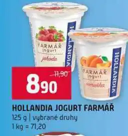 Terno HOLLANDIA JOGURT FARMÁŘ 125 g vybrané druhy nabídka