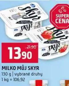 Terno MILKO MŮJ SKYR 130 g vybrané druhy nabídka