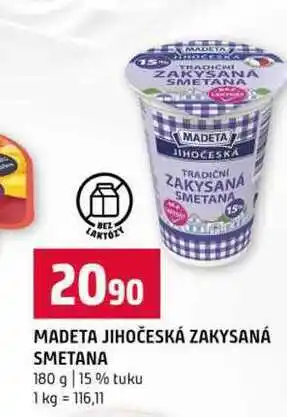 Terno MADETA JIHOČESKÁ ZAKYSANÁ SMETANA 180 g 15% tuku nabídka
