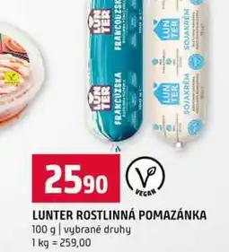 Terno LUNTER ROSTLINNÁ POMAZÁNKA 100 g vybrané druhy nabídka