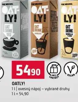 Terno OATLY! 1l ovesný nápoj vybrané druhy nabídka