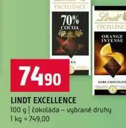 Terno LINDT EXCELLENCE 100 g čokoláda vybrané druhy nabídka
