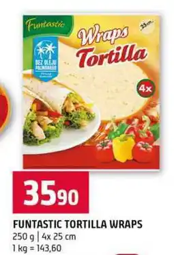 Terno FUNTASTIC TORTILLA WRAPS 250 g 4x 25 cm nabídka