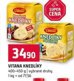 Terno VITANA KNEDLÍKY 400-450 g vybrané druhy nabídka