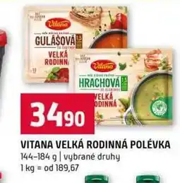 Terno VITANA VELKÁ RODINNÁ POLÉVKA 144-184 g vybrané druhy nabídka