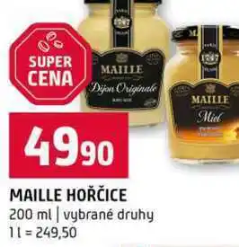 Terno MAILLE HOŘČICE 200 ml vybrané druhy nabídka