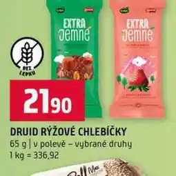 Terno DRUID RÝŽOVÉ CHLEBÍČKY 65 g v polevě vybrané druhy nabídka