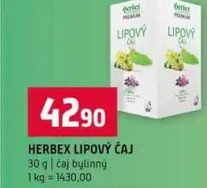 Terno HERBEX LIPOVÝ ČAJ 30 g čaj bylinný nabídka