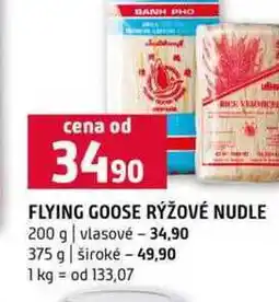Terno FLYING GOOSE RÝŽOVÉ NUDLE 200 g vlasové 375 g široké nabídka