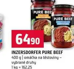 Terno INZERSDORFER PURE BEEF 400 g omáčka na těstoviny vybrané druhy nabídka