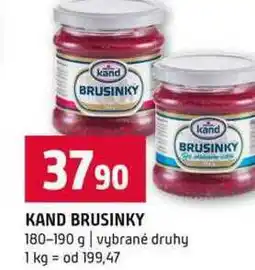 Terno KAND BRUSINKY 180-190 g vybrané druhy nabídka