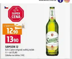 Terno SAMSON 12 0,5l pivo originál světlý ležák nabídka