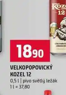 Terno VELKOPOPOVICKÝ KOZEL 12 0,5l pivo světlý ležák nabídka