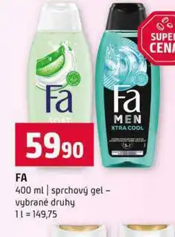 Terno FA 400 ml sprchový gel vybrané druhy nabídka