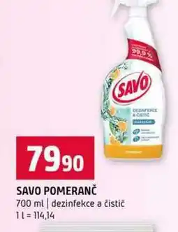 Terno SAVO POMERANČ 700 ml dezinfekce a čistič nabídka