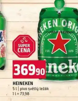 Terno HEINEKEN 5l pivo světlý ležák nabídka