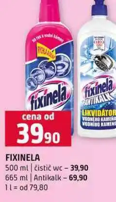 Terno FIXINELA 500 ml čistič wc 665 ml Antikalk nabídka