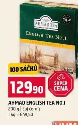 Terno AHMAD ENGLISH TEA NO.1 200 g čaj černý nabídka