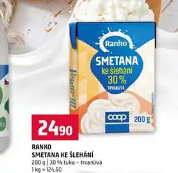 Terno RANKO SMETANA KE ŠLEHÁNÍ 200 g 30 % tuku trvanlivá nabídka