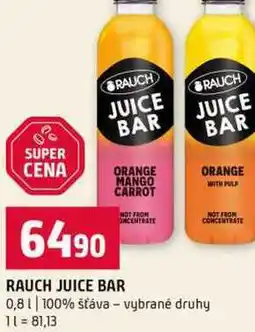 Terno RAUCH JUICE BAR 0,8l 100% šťáva vybrané druhy nabídka