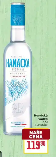 Billa Hanácká vodka nabídka