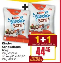 Billa Kinder Schokobons nabídka