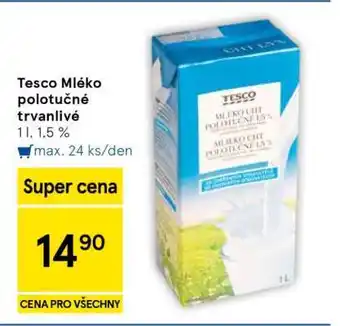 Tesco Mléko polotučné trvanlivé