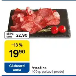 Tesco Vysočina nabídka