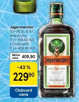 Tesco Jägermeister nabídka