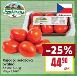 Billa Rajčata salátová oválná nabídka