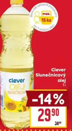 Billa Clever Slunečnicový olej nabídka