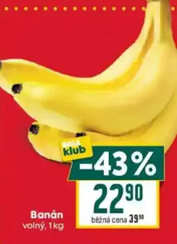 Billa Banán volný nabídka