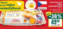 Billa Srdce domova Vejce podestýlková M nabídka