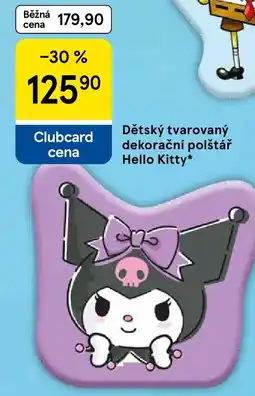 Tesco Dětský tvarovaný dekorační polštář Hello Kitty nabídka