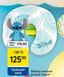 Tesco Dětský cestovní polštář Stitch nabídka