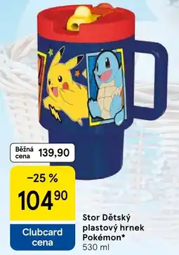 Tesco Stor Dětský plastový hrnek Pokémon nabídka