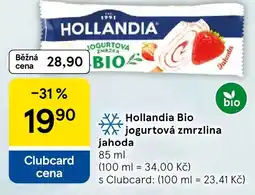 Tesco Hollandia Bio jogurtová zmrzlina jahoda nabídka