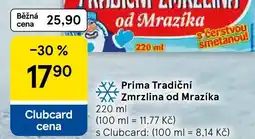 Tesco Prima Tradiční Zmrzlina od Mrazíka nabídka