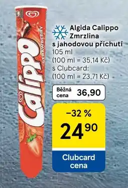 Tesco Algida Calippo Zmrzlina s jahodovou příchutí nabídka
