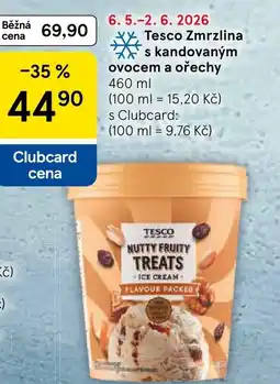 Tesco Tesco Zmrzlina s kandovaným ovocem a ořechy nabídka