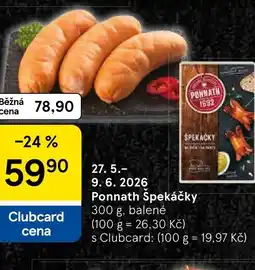 Tesco Ponnath Spekáčky nabídka