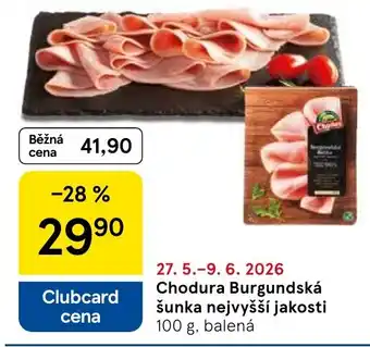 Tesco Chodura Burgundská šunka nejvyšší jakosti nabídka