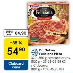 Tesco Dr. Oetker Feliciana Pizza nabídka