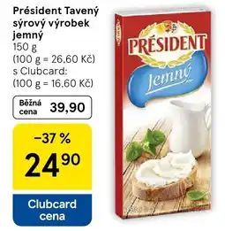 Tesco Président Tavený sýrový výrobek jemný nabídka