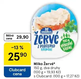 Tesco Milko Žervé nabídka